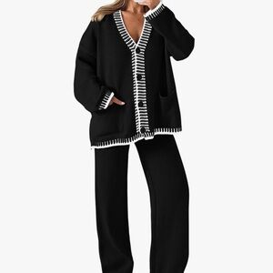 Cardigan Sweater Lounge Set